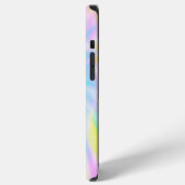 モダンピンクフラミンゴタイダイ iPhoneケース (左側面)