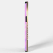 モダンピンクフラミンゴタイダイ iPhoneケース (右側面)