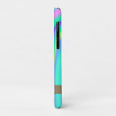 モダンピンクフラミンゴホログラフィック - 名前入り Case-Mate iPhoneケース (裏面/左)