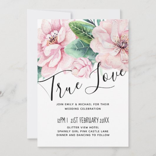 モダンピンクフローラブ結婚ラック予算 (正面)