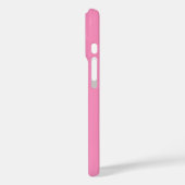 モダンピンクホワイトモノグラム名 Case-Mate iPhoneケース (裏面 / 左)