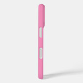 モダンピンクホワイトモノグラム名 Case-Mate iPhoneケース (裏面 / 右)