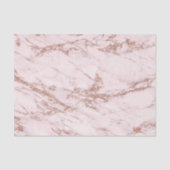 モダンピンクマーブルバラ金ゴールド結婚グリッター 薄葉紙 (正面)
