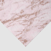 モダンピンクマーブルバラ金ゴールド結婚グリッター 薄葉紙 (詳細)