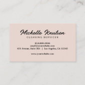 モダンピンクメイクアップアーティスト&美容師サロン 名刺 (裏面)