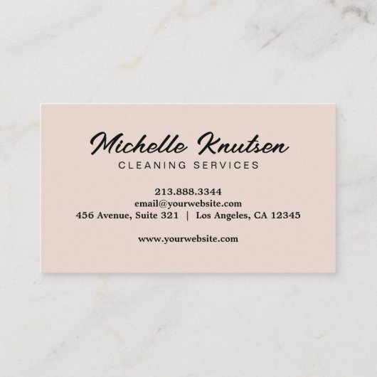 モダンピンクメイクアップアーティスト&美容師サロン 名刺 (裏面)