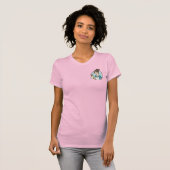 モダンピンクメイドロゴハウスクリーニングサービス Tシャツ (正面フル)