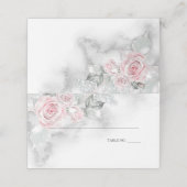 モダンピンクロエレガントーズバイベアフットブライド™ プレイスカード (外部開封)