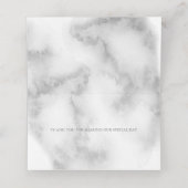 モダンピンクロエレガントーズバイベアフットブライド™ プレイスカード (内部開封)