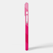 モダンピンク斜ストライプ斜5ミニマル名 Case-Mate iPhoneケース (裏面 / 左)