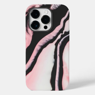 モダンピンク黒色彩の鮮やか大理石模様 Case-Mate iPhone 14 PROケース