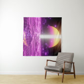 モダンピンクSFIポップ・アートのアート3 タペストリー (インサイチュ(横))