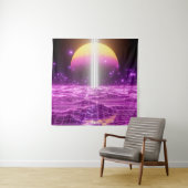 モダンピンクSFIポップ・アートのアート3 タペストリー (インサイチュ)