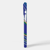 モダンピーコックフェザーパーソナライズされたダマスクiPhone Case-Mate iPhoneケース (裏面 / 左)