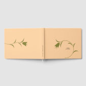 モダンピーチ&オリーブチューリップ結婚ズ ゲストブック (全面)