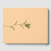 モダンピーチ&オリーブチューリップ結婚ズ ゲストブック (裏面)