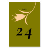 モダンピーチ&オリーブチューリップ結婚ズ テーブルナンバー (裏面)