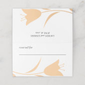 モダンピーチ&オリーブチューリップ結婚ズ プレイスカード (外部開封)