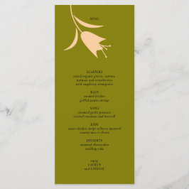 モダンピーチ&オリーブチューリップ結婚ズ メニュー