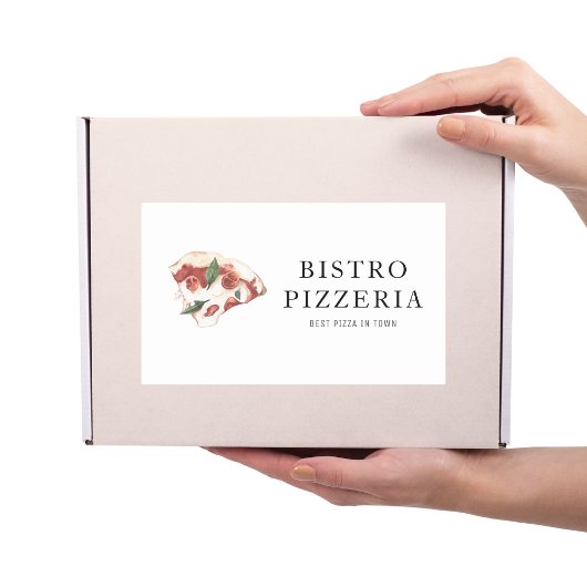 モダンピ最高のザインタウンプロフェッショナル 長方形シール