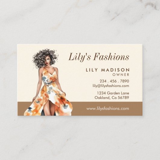 モダンファッションブティックプロフェッショナル 名刺 (正面)