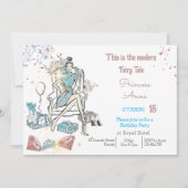 モダンファッション王室のプリンセス招待状 シーズンカード (正面)