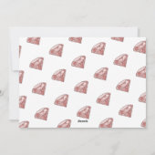 モダンファッション王室のプリンセス招待状 シーズンカード (裏面)