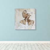 モダンファッション絵画ポートレート キャンバスプリント (インサイチュ (ウッドフロア))