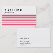 モダンファッション | 赤線 名刺 (正面/裏面)