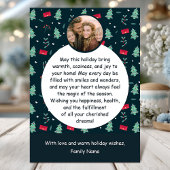 モダンファミリーのクリスマスフォトカード 招待状