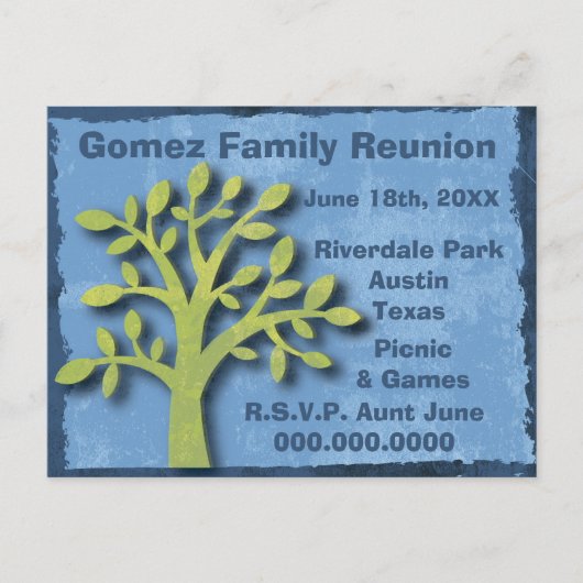 モダンファミリーツリーファミリー懇親会 ポストカード (正面)