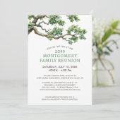 モダンファミリーリユニオン ファミリーツリー ブランチ 招待状 (スタンド正面)