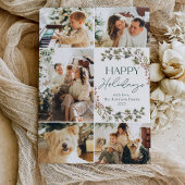 モダンファミリー フォト ハッピー ホリデー カード