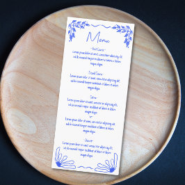 モダンファンキーお洒落青い手引き弓 メニュー