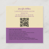 モダンファンキートレンディーカラフルの気に消灯 スクエア名刺 (裏面)