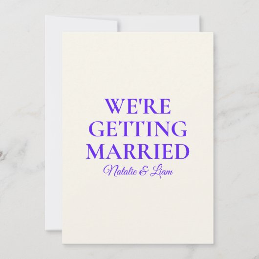 モダンファンキーユニークカラフルレトロ結婚おもしろい 招待状 (裏面)