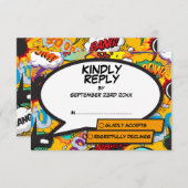 モダンファンコミックポップアート 出欠カード (正面/裏面)