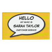 モダンファンコミック吹き出し 名札 (正面)