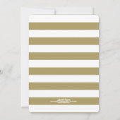 モダンファンシー金ゴールドブライダルシャワー 招待状 (裏面)