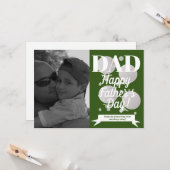 モダンファーズデイゴルフとティーフォト カード (正面/裏面インサイチュ)