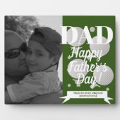 モダンファーズデイゴルフとティーフォト フォトプラーク (正面)