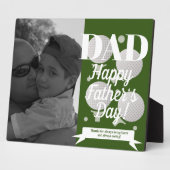 モダンファーズデイゴルフとティーフォト フォトプラーク (側面)