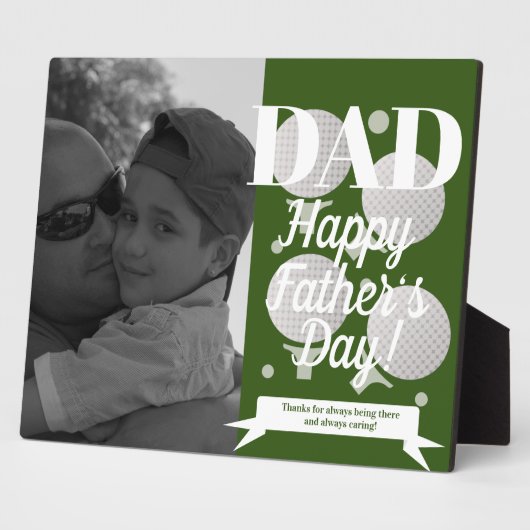 モダンファーズデイゴルフとティーフォト フォトプラーク (側面)