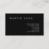 モダンフィットネスグレー赤抽象芸術名刺 名刺 (裏面)