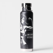 モダンフィットネストレーナーボディビルジムインストラクター ウォーターボトル (左面)