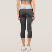 モダンフィットネストレーナーボディビルジムインストラクター カプリレギンス (裏面)