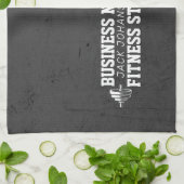 モダンフィットネストレーナーボディビルジムインストラクター キッチンタオル (折り畳み)