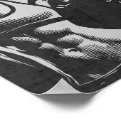 モダンフィットネストレーナーボディビルジムインストラクター ポスター (角)