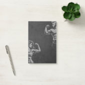 モダンフィットネストレーナーボディビルジムインストラクター ポストイット (オフィス)