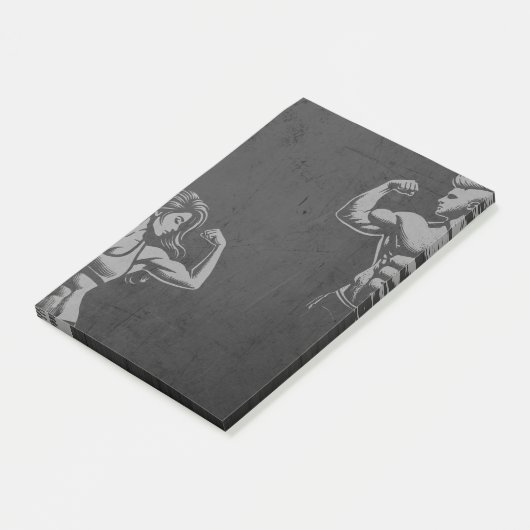 モダンフィットネストレーナーボディビルジムインストラクター ポストイット (アングル)